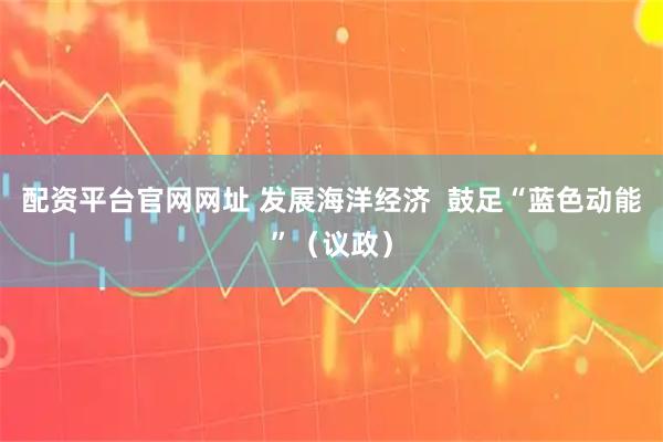 配资平台官网网址 发展海洋经济  鼓足“蓝色动能”（议政）